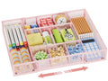 Marbrasse Expandable Desk Drawer Organizer, Mesh Tray with 10 Adjustable Compartments, Desk Organizers for Office Supplies, Makeup & Vanity (Expandable-Pink) - color: Expandable-Pink