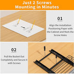 RCHYFEED Pull Out Spice Rack Organizer for Cabinet,Slide out Spice Organizer for Inside Cabinets,Heavy Duty Spice Organization for Kitchen and Pantry,Seasoning,Sauces(1-Tier,8.5" Wx10.5 Dx2.5 H) - size: 1 Tier-8.5''Wx10.5''Dx2.5''H