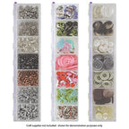 Craft Mates Bead Organizer and Plastic Storage Containers for Crafts, Buttons, Pins and More, 7 Locking Compartments (2XL) - style: 7 Locking Compartments (2XL)