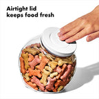 OXO Good Grips Pet POP Container – 3.0 Qt/2.8 L | Ideal for up to 2lbs of treats | Airtight Dog and Cat Food Storage Container | BPA Free - size: Pet POP 3.0 Qt