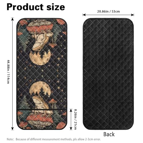Frog Mushroom Star Print Armrest Covers for Sofa with Pockets Polyester Armchair Slipcover for Couch Easy to Clean Armrest Protectors Non-Slip Remote Controls Holder - color: Frog Mushroom Star