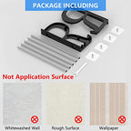 4 Pack Wall Mounted Shoes Rack Wall Shoe Holder Hanging Shoe Organizer Door Hanging Shoe Storage with Sticky Mounts for Camper RV with Hooks No Drilling Black - style: Modern