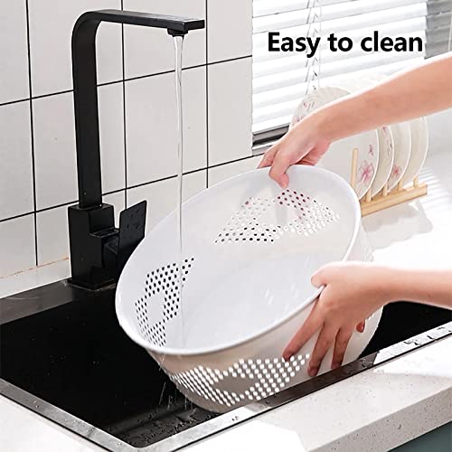 Multi-Layer Kitchen Storage Basket Rotating Vegetable Organizer Cart with Lockable Casters Rolling Living Room Standing Rack with Shelve for Bathroom,Bedroom,29in Height (4Tier-White) - size: 4Tier-White