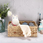 Wicker Basket for Shelf Woven Open Storage Bins with Built-in Handles Handwoven Water Hyacinth Storage Baskets Box for Living Room Bathroom Kitchen,13.8"L x 9.3"W x 5"H - size: 13.8"L x 9.3"W x 5"H