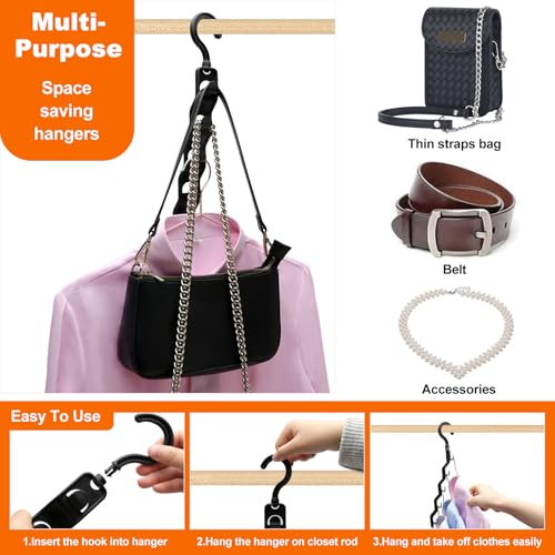 Closet Organizers and Storage,Upgraded Organization and Storage Clothes Hanger,10 Pack College Dorm Room Essentials,Sturdy Space Saving Hangers for Thick Clothe - size: 10Pack