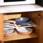 Geetery 4 Pcs Closet Tension Shelf Metal Expandable Closet Shelf Dividers Adjustable DIY Shelf Separators in Closet Tension Rod Storage Rack for Cabinet Kitchen Wardrobe (19.7''-31.5'' X 9.45'') - size: 19.7''-31.5'' x 9.45''