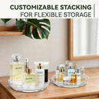 2 Pack Lazy Susan Turntable Organizer for Cabinet, 9.25'' Rotating Spice Rack Organization for Kitchen, Pantry, Bathroom, Vanity, Countertop, Medicine Storage, Seasoning Spice Organizer - size: 2 PACK 1-Tier