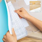 4 Packs A4 Paper Storage Boxes, 8.5 x 11 Plastic Portable Project Case for US Letter Size, Multi-Purpose Thick Scrapbook Storage Box for Office - size: 12.59 x 9.45 x 2 inches