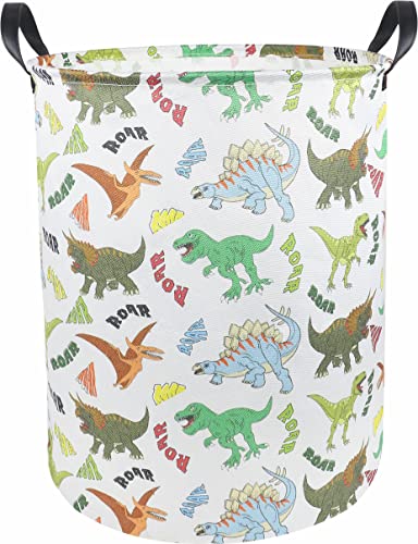 Dinosaur Laundry Basket,Kids Toys Storage Bin for Bedroom,Waterproof Baby Clothes Hamper with Handles,Nursery Hamper,Room Decor,Gift Baskets(Howling Dinosaur) - color: Howling Dinosaur