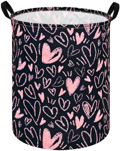 MAIZMZ Girls Room Storage Basket Decor Organizer Bins Kids Hamper Storage Bins Toy Box Women Laundry Basket Large Canvas Collapsible Chest for Home/Dorm/Kitchen/Pet/Office/Closet/Shelf/Gift Baskets - color: MR2025917002