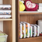 MACOPRO 2PCS Large Clear Zipper Bags with Hard Shell - Makeup Organizer & Toy Storage Container for Building Blocks, Pencils, Toiletries, Travel Accessories Diaper for Organizing - size: 2Pcs-Large