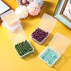 48 Packs Clear Small Plastic Containers Transparent Storage Box with Hinged Lid for Small Items Crafts Jewelry (2.9 x 2.9 x 1 Inches) - size: 2.9 x 2.9 x 1 in