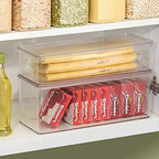 mDesign BBQ Grill Accessories Organizer Box for Cooking Utensils - Clear