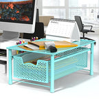 Simple Houseware Stackable Cabinet Basket Drawer Organizer, Turquoise - color: Turquoise, size: 1-Tier
