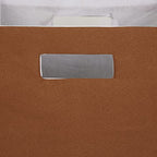 DII Collapsible Polyester Storage Cube, Solid, Lightweight and Durable, Large Square, 13x13x13, Cinnamon - color: Cinnamon, size: Large Square, 13x13x13"