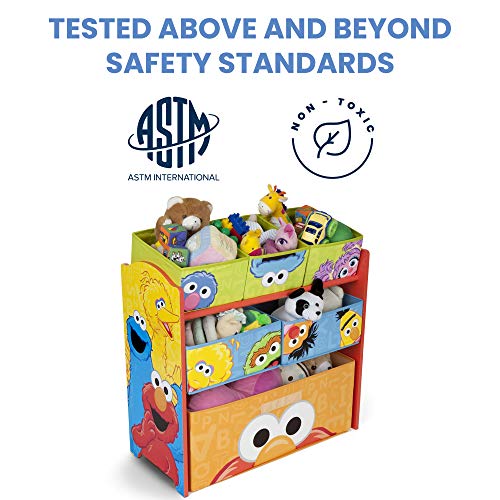 Sesame Street 6 Bin Design and Store Toy Organizer by Delta Children - color: Sesame Street