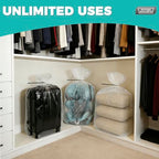Storage Standard Large Clear Plastic Bags for Storage 6-Pack - Waterproof Extra Large Plastic Bags with Zip Ties, Heavy-Duty Cover for Pillows, Comforters, Chair Cushions & Textiles - 36 x 50 Inches - size: 36'' x 50’'