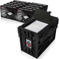 BCW Short Comic Book Bin | Holds 150 Comics | Stackable Plastic Storage | Acid-Free Organizer | Black, 10 Pack - style: 10 Pack