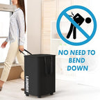 Simple Houseware Large 82L Laundry Basket with Wheels, Collapsible Waterproof Hamper with Handles and Mesh Cover, Black - color: Black
