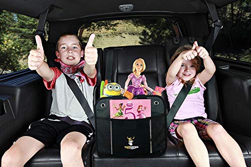 Tuff Viking Convertible SUV Trunk Organizer | Truck Bed Organizer for SUVs, Autos, Trucks and Jeeps with Tie Down Straps - color: Black, size: 2-in-1