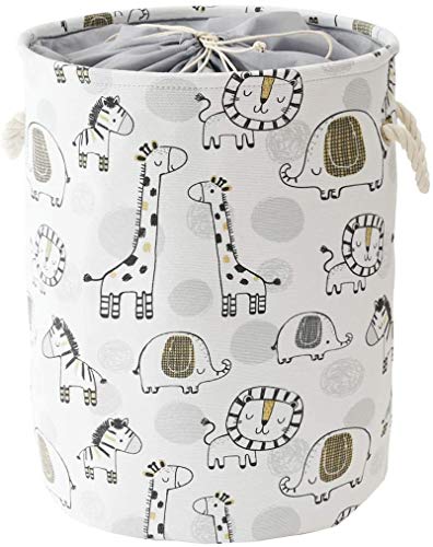 INough Baby Hamper Kids Laundry Basket Nursery Hamper Stuff animal Organizer,Toy Baskets Corner Stuffed Animal Storage Basket Kids Storage Basket Safari Nursery Decor Clothes Hamper for Boys, Giraffe - color: Giraffe