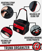 Adam's Polishes Foldable Trunk Organizer Bag - Car Box Organizer Storage For Detailing Products, Accessories, Cleaners, Air Fresheners, Microfiber Towels & More