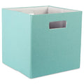 DII Collapsible Polyester Storage Cube, Solid, Lightweight and Durable, Small Square, 11x11x11, Aqua - color: Aqua, size: Small Square, 11x11x11"