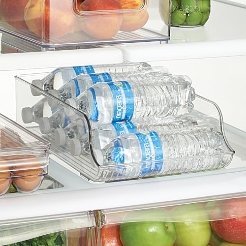 iDesign Water Bottle Organizer for Fridge - Set of 4 - Clear - Made in USA - style: Pack of 4