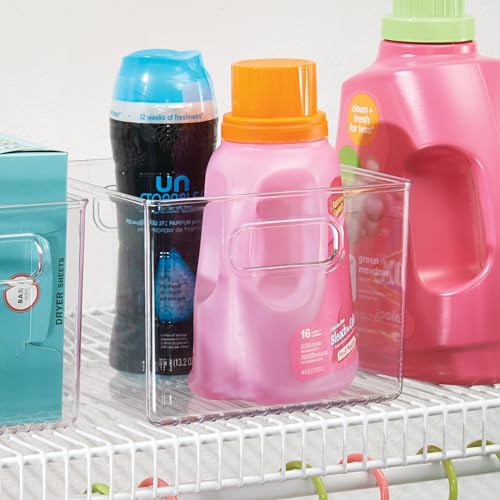 iDesign Clear Plastic Storage Bins for Kitchen - Pantry and Fridge Storage for Cabinets and Shelves, 4-Pack - style: Pack of 4
