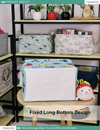 FANKANG Storage Basket,Nursery Hamper Canvas Laundry Basket Foldable with Waterproof PE Coating Storage, Office, Bedroom, Clothes,Toys (Rec-Car) - color: A Rec-Car-L