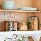 Pull Out Cabinet Organizer for Spices, Cans - Heavy Duty with Lifetime Limited Warranty- Pull Out Spice Rack- Cabinet Pull Out Shelf for Cans,Dishes, Etc, 4-1/2"W x 10-1/2"D x 2-3/4”H, Chrome - size: 4.5 Inch - Single