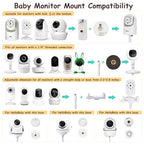 69" Adjustable Height Floor Stand for Hello Baby Monitor, Gooseneck Swivel Holder Mount with Stable Base for HelloBaby,Nanit Pro,Owlet, Motorola,VAVA,1/4 Thread Connection, Universal Monitor Mount