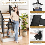 SOLEDI Slim Laundry Hamper with Lid, Narrow Laundry Basket with Removable Bags, Dirty Clothes Hamper with handle, Small Hamper perfect for Laundry room, Bathroom, Bedroom, Small spaces. 70L Navy Blue - color: Navy Blue, size: 70L
