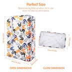 Odonata Slim Laundry Hamper Handles Collapsible Laundry Basket Thin Dirty Clothes Basket Narrow Laundry Bag Foldable Dirty Hamper 48L (Palm) - color: Palm