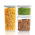 Pop Top Food Storage Containers, Leakproof Pantry Food Storage Containers, Kitchen Storage Containers with Lids Airtight 3-Piece - 3.5Qt/2.1Qt/1.3Qt - color: 3 Pcs Set(1.3qt+2.1qt+3.5qt)