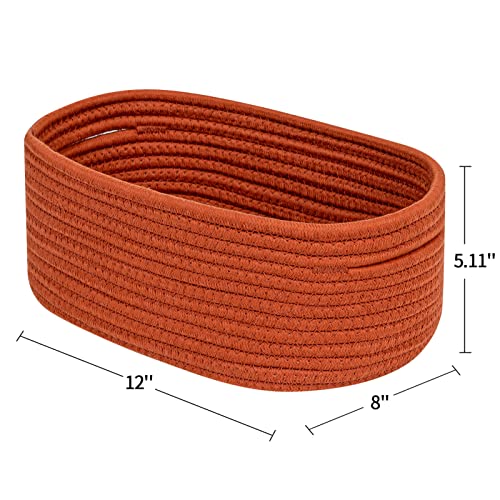 CubesLand Toys Closet Storage Organizer Baskets Bins for Cube Ogranizer/Shelving,Woven Basket for Organizing,Decor Basket for Living Room,Bedroom,Perfect for Pet Toy&Food Storage,2pack Brick Red - color: Brick Red, size: 2pcs-Small Basket