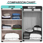 Expandable Closet Tension Shelves Organizers, Heavy-Duty Metal Tension Shelf, Adjustable Locker Shelf Cabinet for Closets Wardrobe Pantry Cupboard Kitchen Laundry - size: 1Pack/Normal, Large, W11.8" x L(17 "~ 31.5")