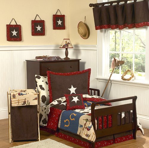 Sweet Jojo Designs Brown and Cream Cow Print Foldable Fabric Storage Cube Bins Boxes Organizer Toys Kids Baby Childrens for Wild West Collection Set of 2 - color: Cow