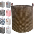 80L Waterproof Laundry Hamper in Family Leather Handle Laundry Basket in Dormitory Collapsible Laundry Bag in Nursery (96-Satisfied laundry hampers, 80L) - color: 96-Satisfied laundry hampers