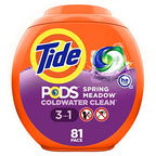 Tide PODS Laundry Detergent Soap Pods, Spring Meadow, 81 count - size: 81 Count (Pack of 1)