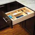 Rev-A-Shelf Customizable Drop-In Kitchen Drawer Organizer Kit for Large Utensils, Knick Knacks, & Cutlery Organization w/Adjusdable Clips, LD-4CT21-1 - size: Large