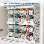 Shelf Reliance Cansolidator Cupboard - 1-Pack Can Organizer for Pantry, Stackable Soda Can Storage for Kitchen, Holds 20 Cans of Food or Soda - size: 1 Pack, style: 20 Soup Can