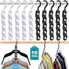 Closet Organizers and Storage,Upgraded Organization and Storage Clothes Hanger,10 Pack College Dorm Room Essentials,Sturdy Space Saving Hangers for Thick Clothe - size: 10Pack