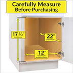 LYNK PROFESSIONAL® SELECT™ Pull Out Cabinet Organizer - 11" x 21" - Slide Out Cabinet Organizer for Kitchens - Sliding Shelves - Pull Out Drawer, Pots and Pans Storage - Lifetime Ltd Warranty - 2 Tier - size: 11" W x 21" D - 2 Tier