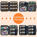 Extra-Large Pill Bottle Organizer, Medicine Bag, Carrier for Medications, Vitamins, and Medical Supplies - Modular Travel Medicine Organizer and Home Storage Med Bag - Dark Gray (with Lock) - style: XL - 1 Compartment - Std Config