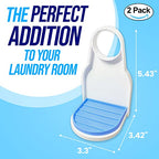 Simplation [2 Pack] Laundry Detergent Cup Holder, Detergent Drip Catcher (Upgraded Drip Tray), No More Mess or Leaks, Grip Style - style: Grip Style