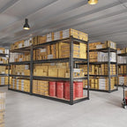 REIBII 40" W Storage Shelves 2000LBS Adjustable Garage Shelving Metal Heavy Duty 4 Tier Garage Shelves 60" H Metal Shelves for Closet Pantry Kitchen Warehouse 40" W × 20''D × 60''H - size: 20"D x 40"W x 60"H