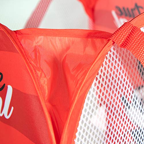 Jay Franco Disney Mickey Mouse Pop Up Hamper - Mesh Laundry Basket/Bag with Durable Handles (Official Disney Product) - color: Mickey Mouse - Red
