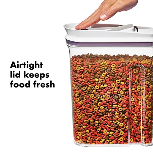OXO Good Grips Pet Food Dispenser - 4.5 Qt/4.25 L |Ideal for up to 4lbs of Dog Food or 3.5lbs of Cat Food | Airtight Dog and Cat Food Storage Container | BPA Free - size: Pet POP 4.5 Qt