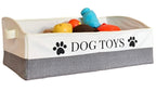 Large Dog Toy Storage Bin Sturdy and Foldable Toy Basket